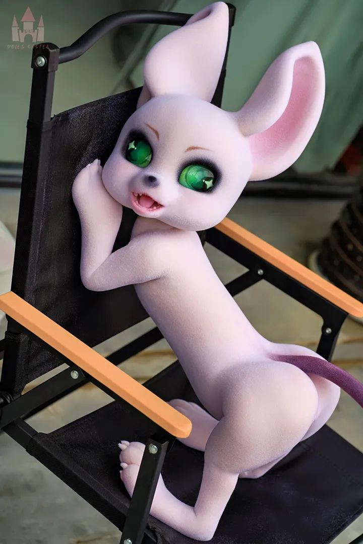 80cm (2ft7) Furry All-In-One Silicone Sex Doll Cheese Mouse with Fur